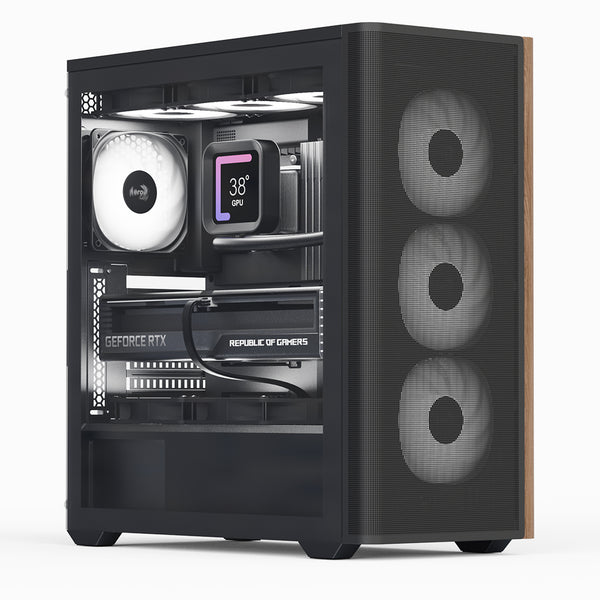 Aerocool D501A Midi Tower Sort