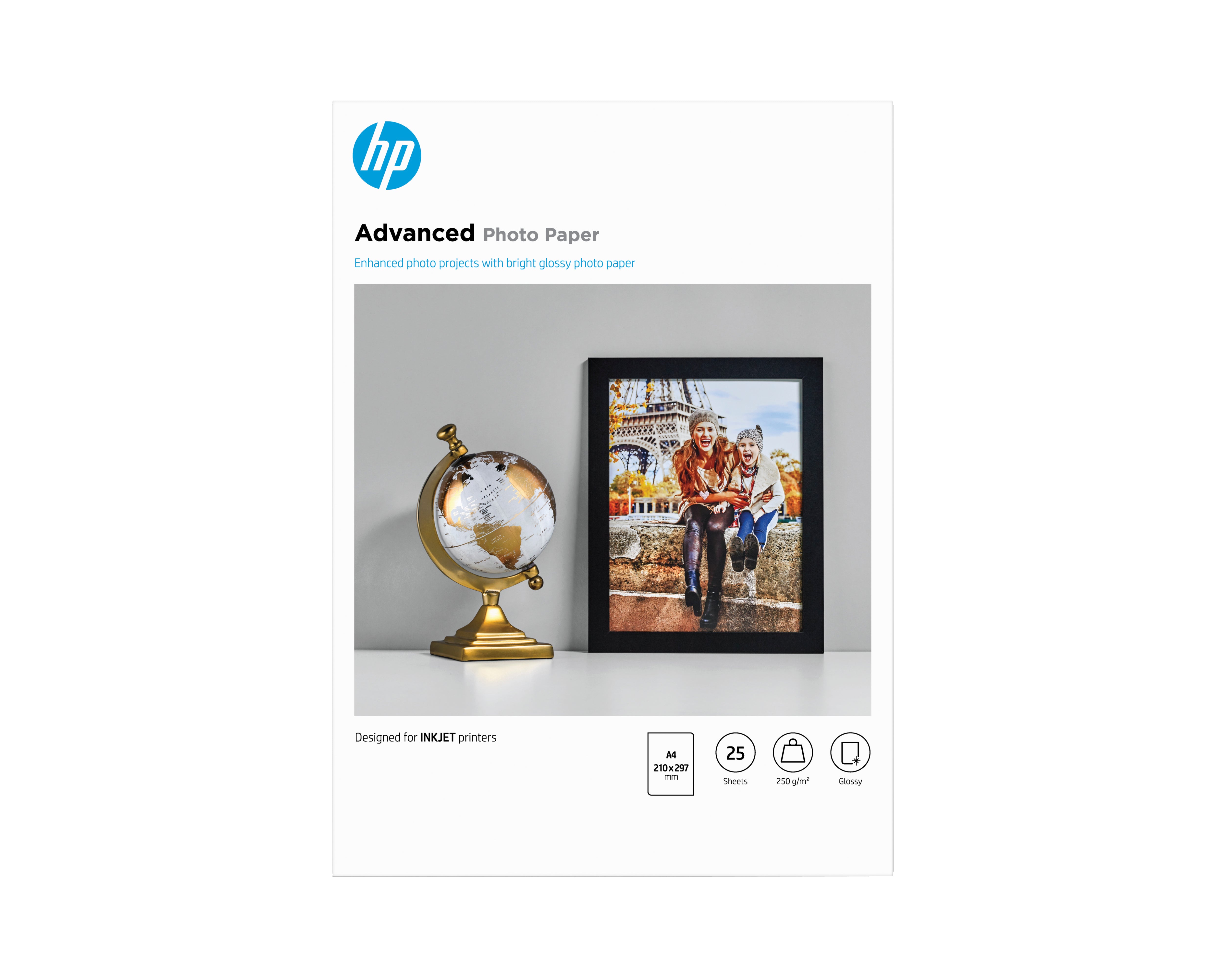 HP Advanced Fotopapir A4 (210 x 297 mm) 25ark Q5456A