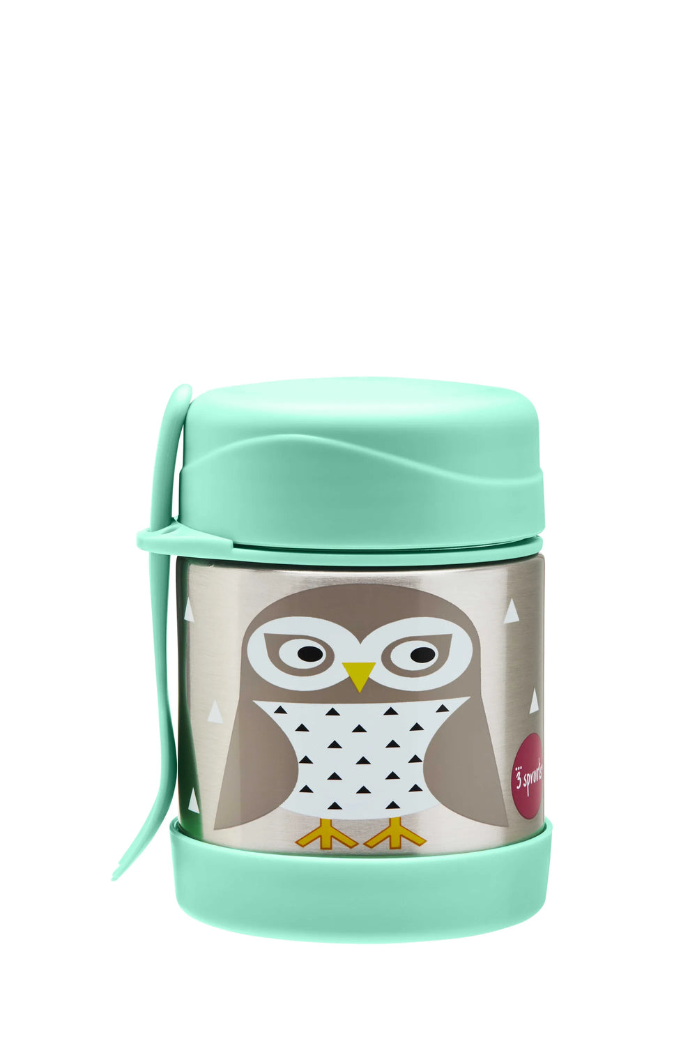 Termo Madbeholder I Rustfri Stål – Ugle – 3 Sprouts