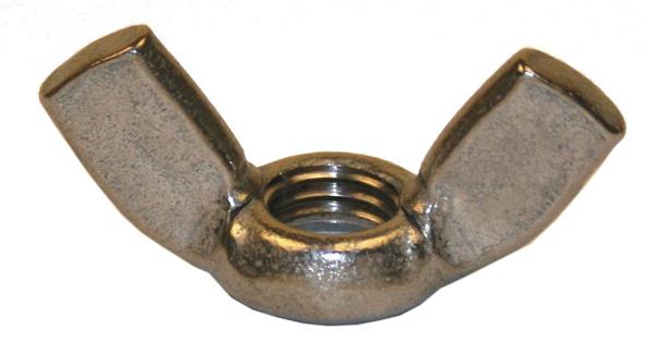 Amerikansk model fløjmøtrik syrefast A4 - 100stk