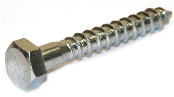 DIN 571 fransk skrue elgalvaniseret FZB 4.8, 80mm - 100stk