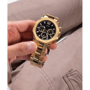 Guess Watches Gents Edge rustfrit stål guld ur Gw0539g2