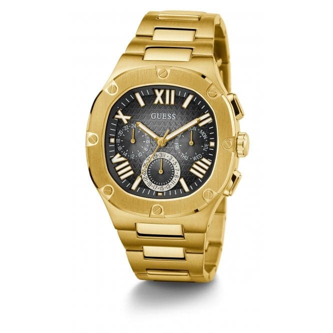 Guess Watches Gents Headline rustfrit stål guld ur Gw0572g2