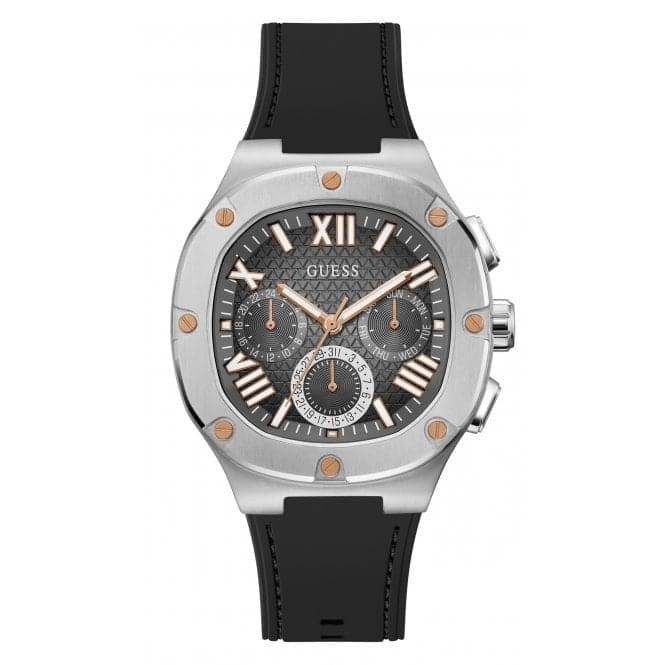Guess Watches Gents Headline rustfrit stål sølv ur Gw0571g1