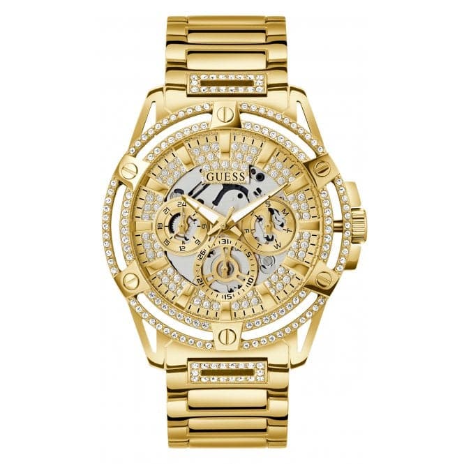 Guess Watches Gents King rustfrit stål guldfarvet ur Gw0497g2