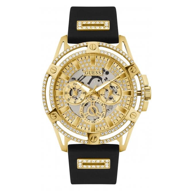 Guess Watches Gents King rustfrit stål guld ur Gw0537g2