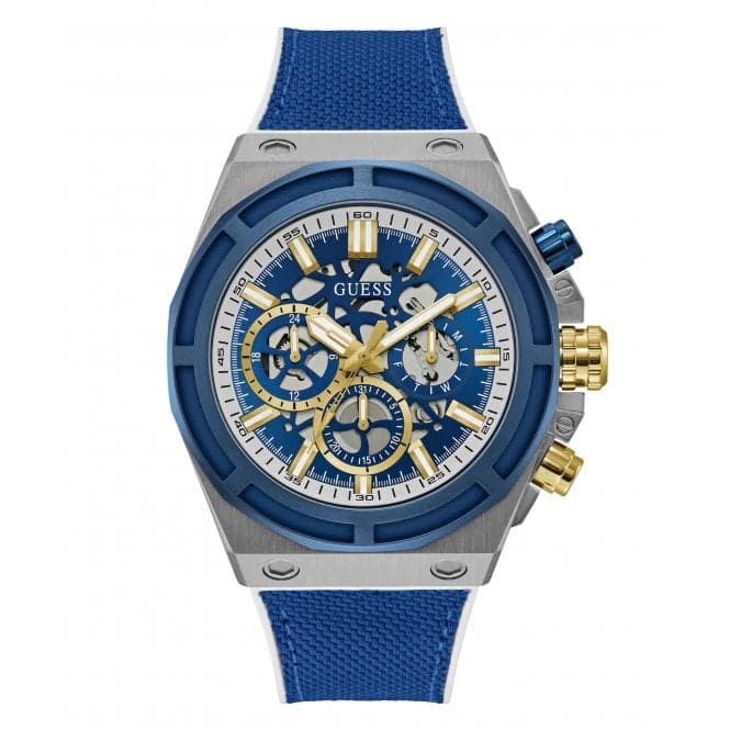 Guess Watches Gents Masterpiece blåt ur Gw0713g1