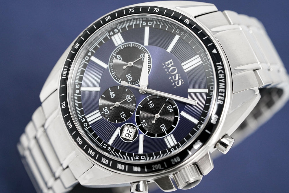 Hugo Boss Men S ur Chronograph Driver blå Hb1513081