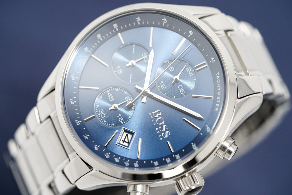 Hugo Boss Men S ur Chronograph Grand Prix blå Hb1513478