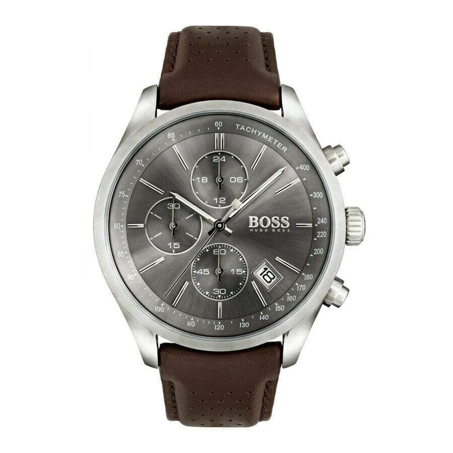 Hugo Boss Men S ur Chronograph Grand Prix grå Hb1513476