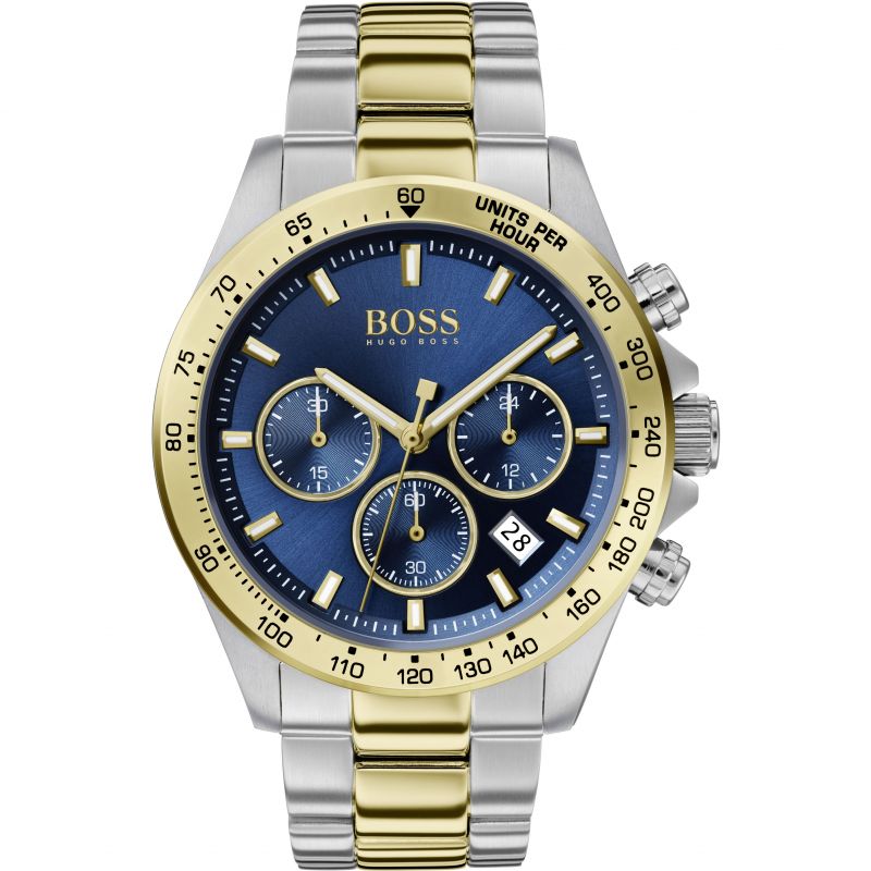 Hugo Boss ur Chronograph Hero tofarvet blå Hb1513767