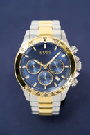 Hugo Boss ur Chronograph Hero tofarvet blå Hb1513767
