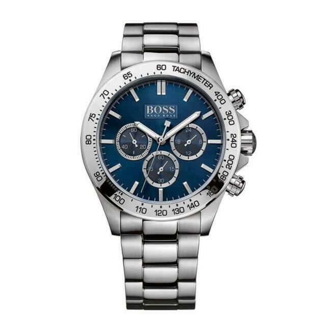 Hugo Boss Men S ur Chronograph Ikon blå Hb1512963