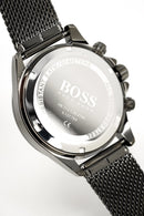 Hugo Boss Men S ur Chronograph Ikon grå meshlænke Hb1513443