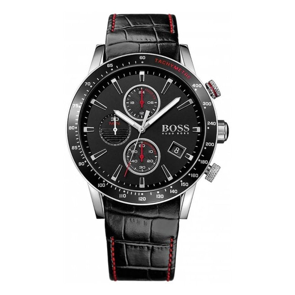 Hugo Boss Men S ur Chronograph Rafale sort Hb1513390