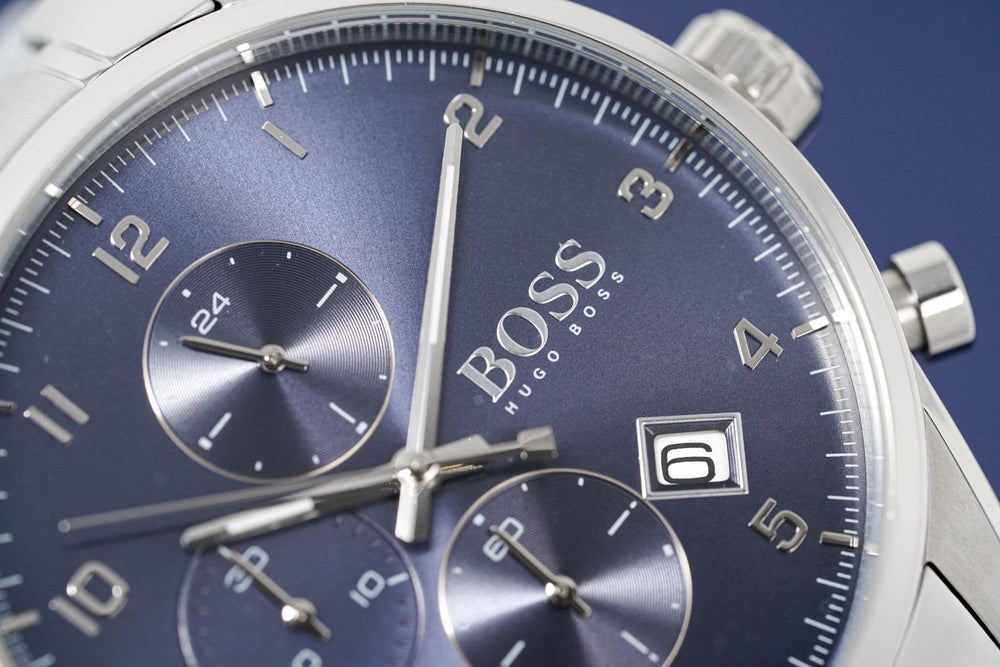 Hugo Boss Men S ur Chronograph Skymaster blå Hb1513784