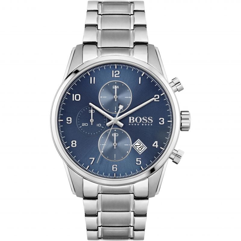 Hugo Boss Men S ur Chronograph Skymaster blå Hb1513784