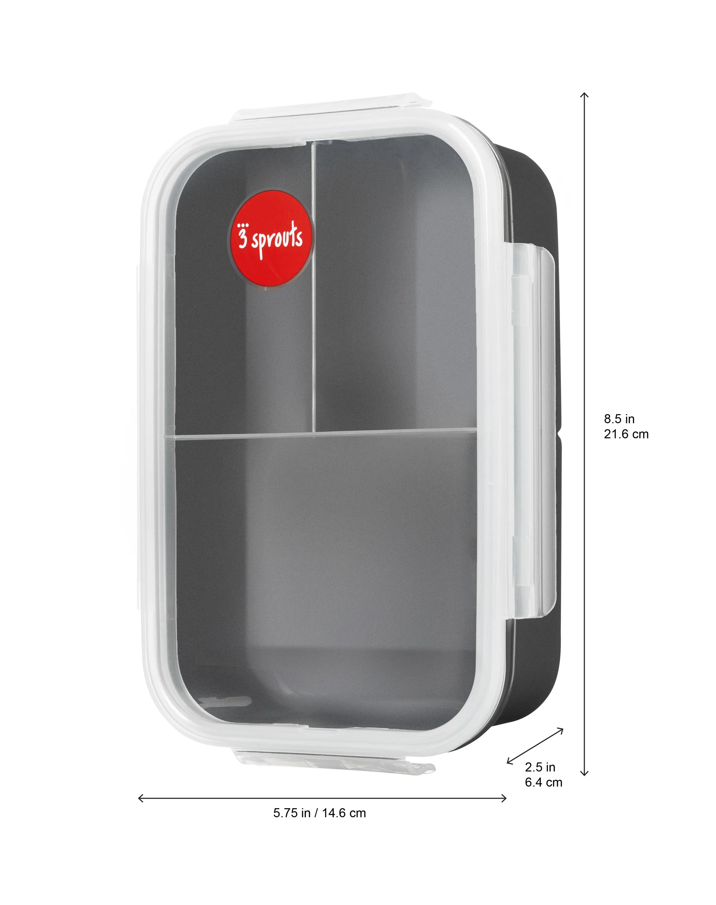 Madkasse med lama-motiv, 3 rum, børnevenlig lukning – 3 Sprouts