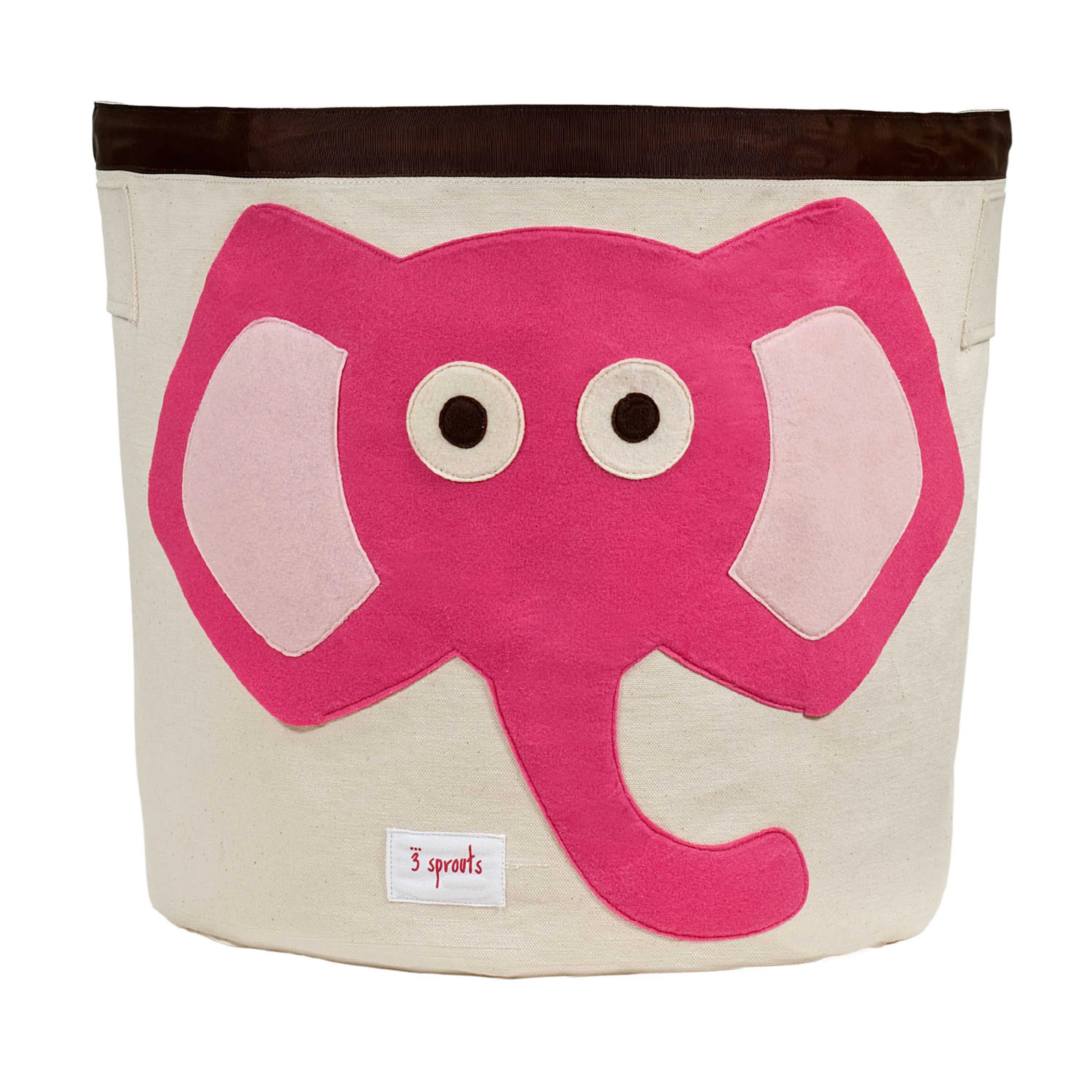 Opbevaringsbeholder Rund – Elefant, Pink – 3 Sprouts