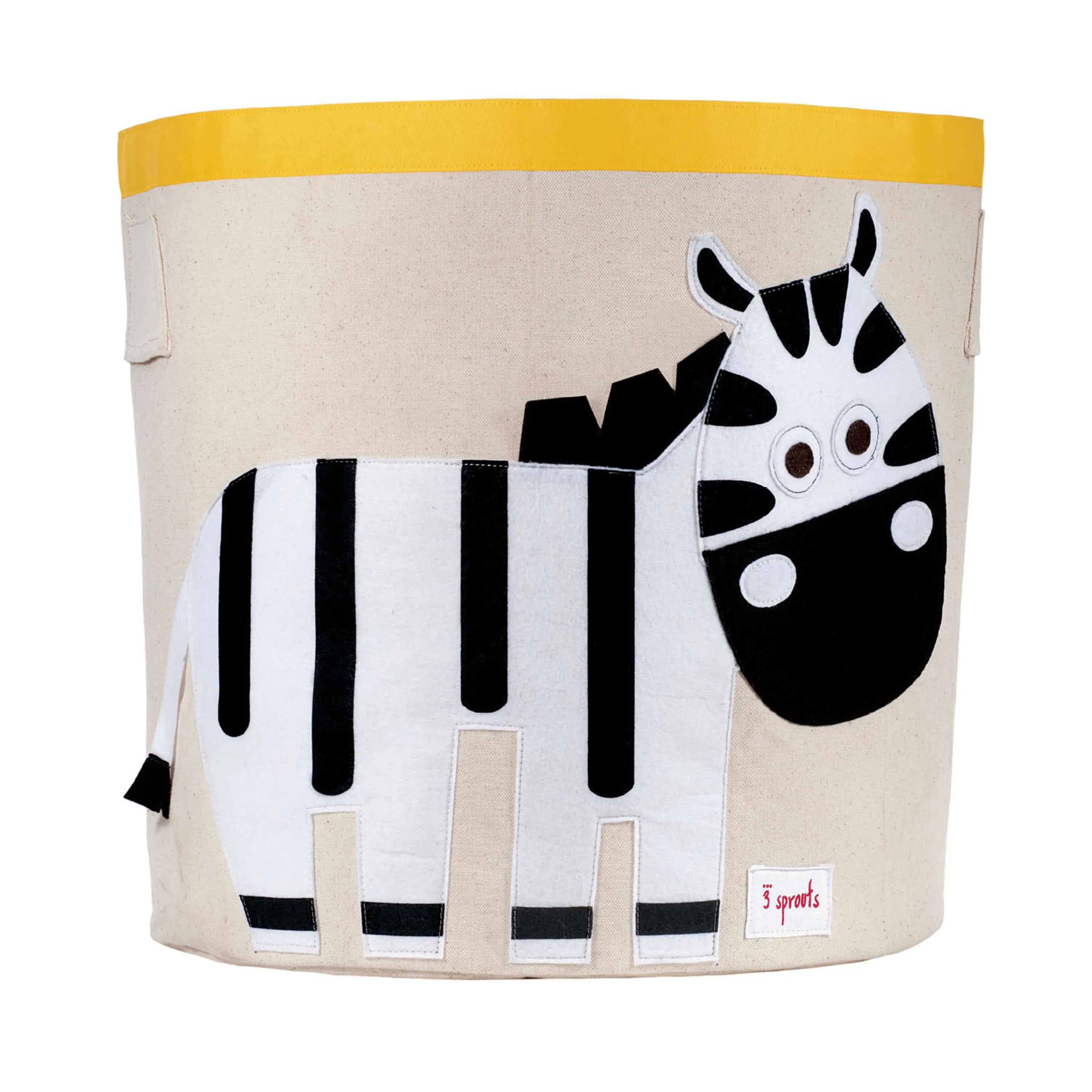 Opbevaringsbeholder Rund – Zebra – 3 Sprouts