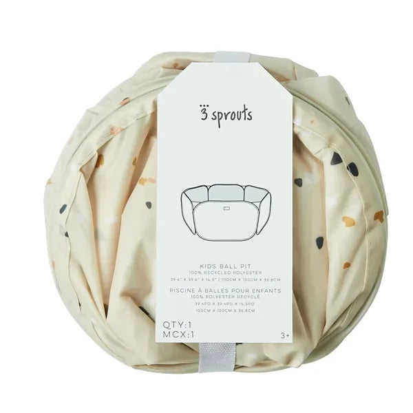 3 Sprouts Boldbassin, Terrazzo beige