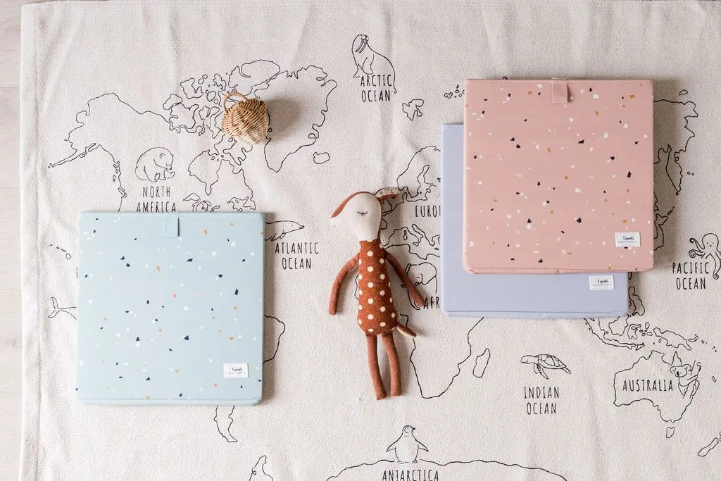 Opbevaringskasse – Lysegrå – 3 Sprouts