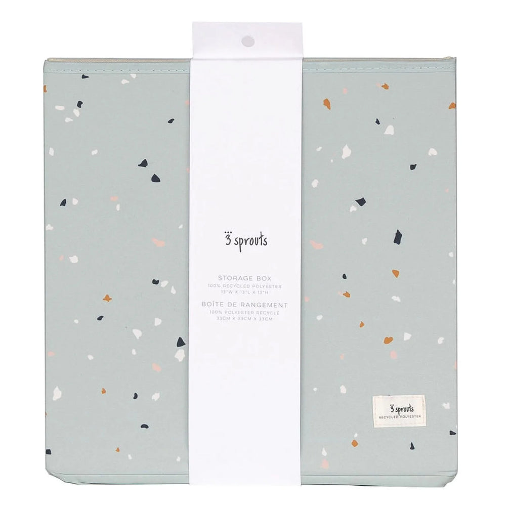 Opbevaringskasse – Terrazzo, Grøn – 3 Sprouts