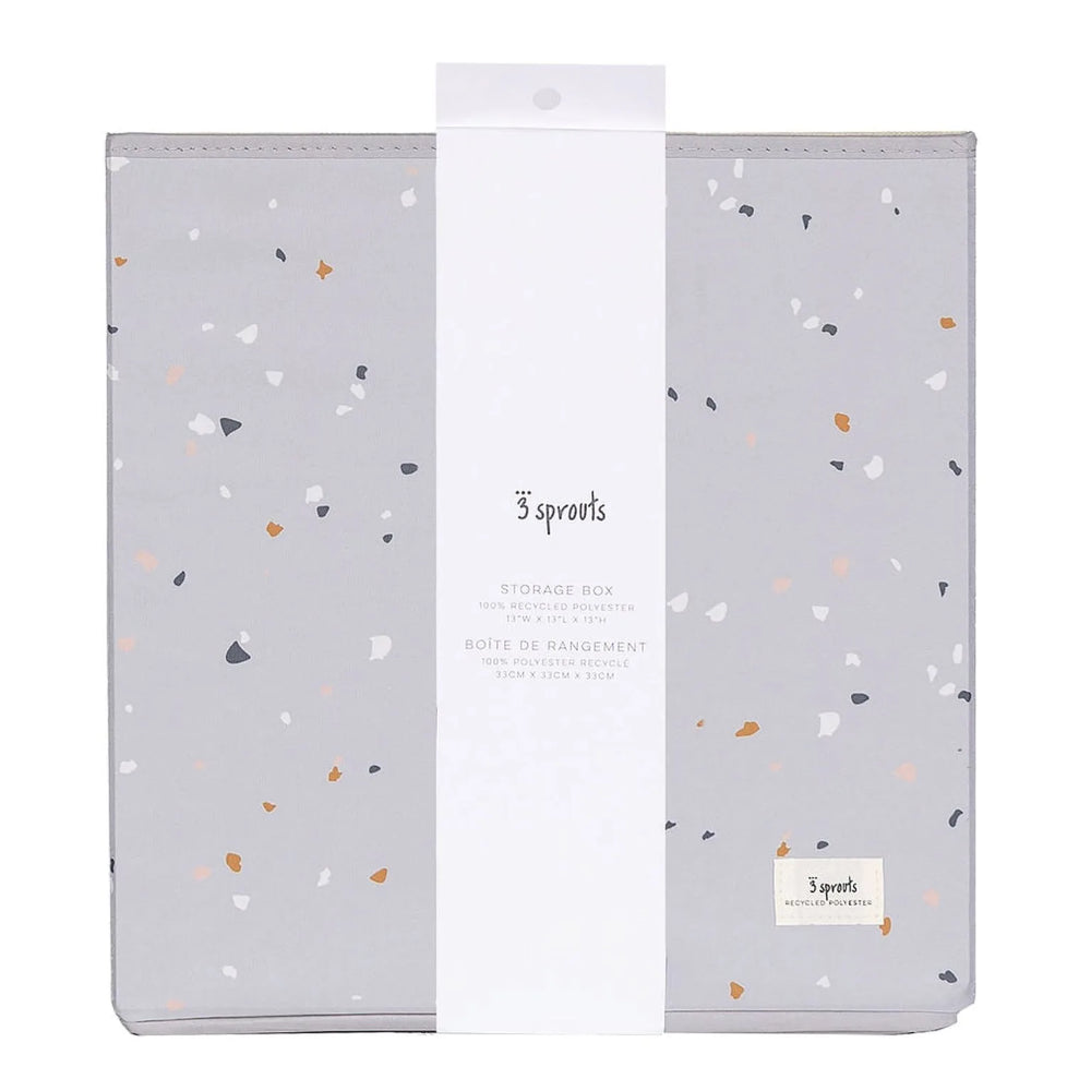Opbevaringskasse – Terrazzo, Lysegrå – 3 Sprouts
