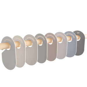Skabsdeler (8 Stk.) – Beige grå – 3 Sprouts