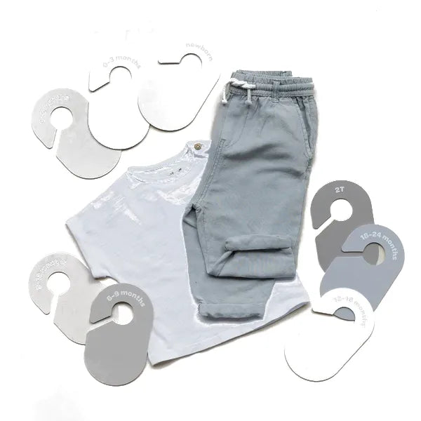 Skabsdeler (8 Stk.) – Beige grå – 3 Sprouts