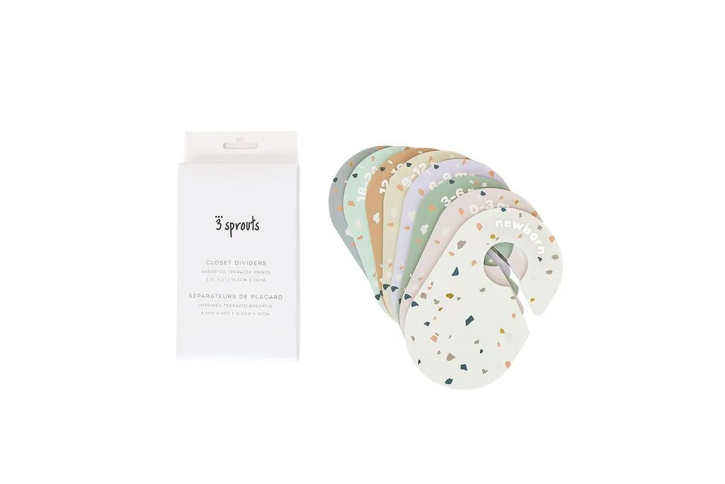 Skabsdeler (8 Stk.) – Terrazzo – 3 Sprouts