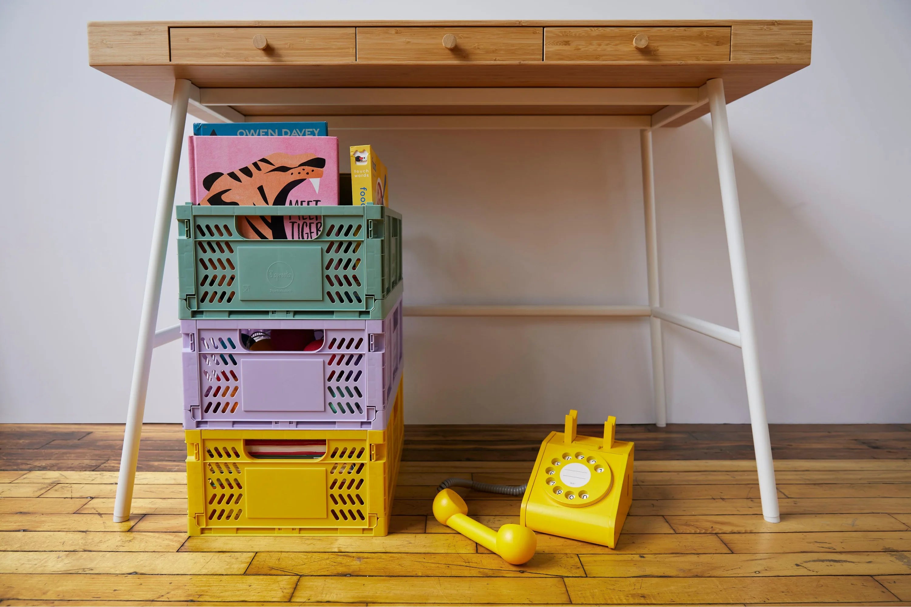 Moderne Foldekasse Str. L Kompakt – Grøn – 3 Sprouts