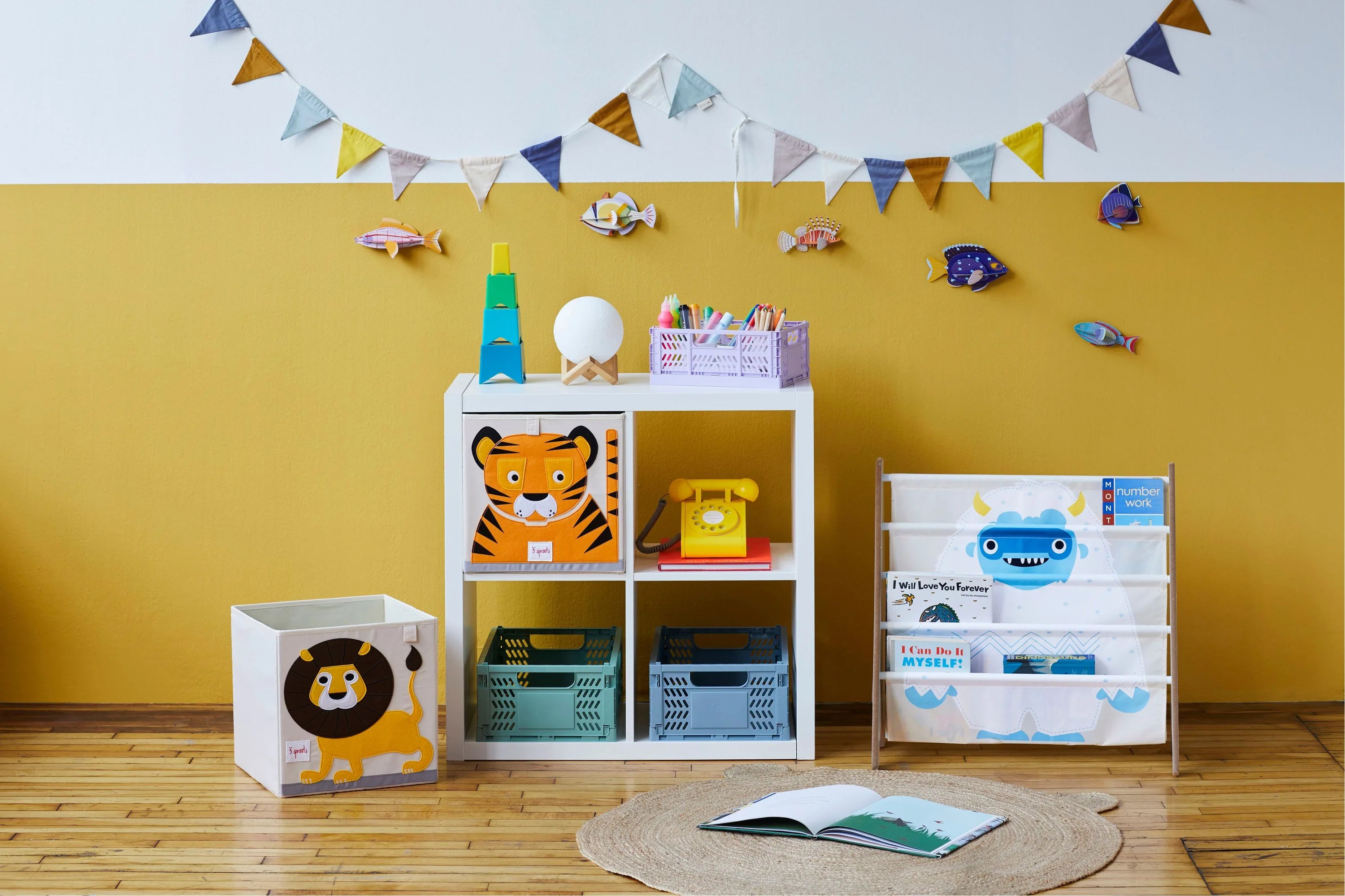 Moderne Foldekasse Str. L Kompakt – Grøn – 3 Sprouts