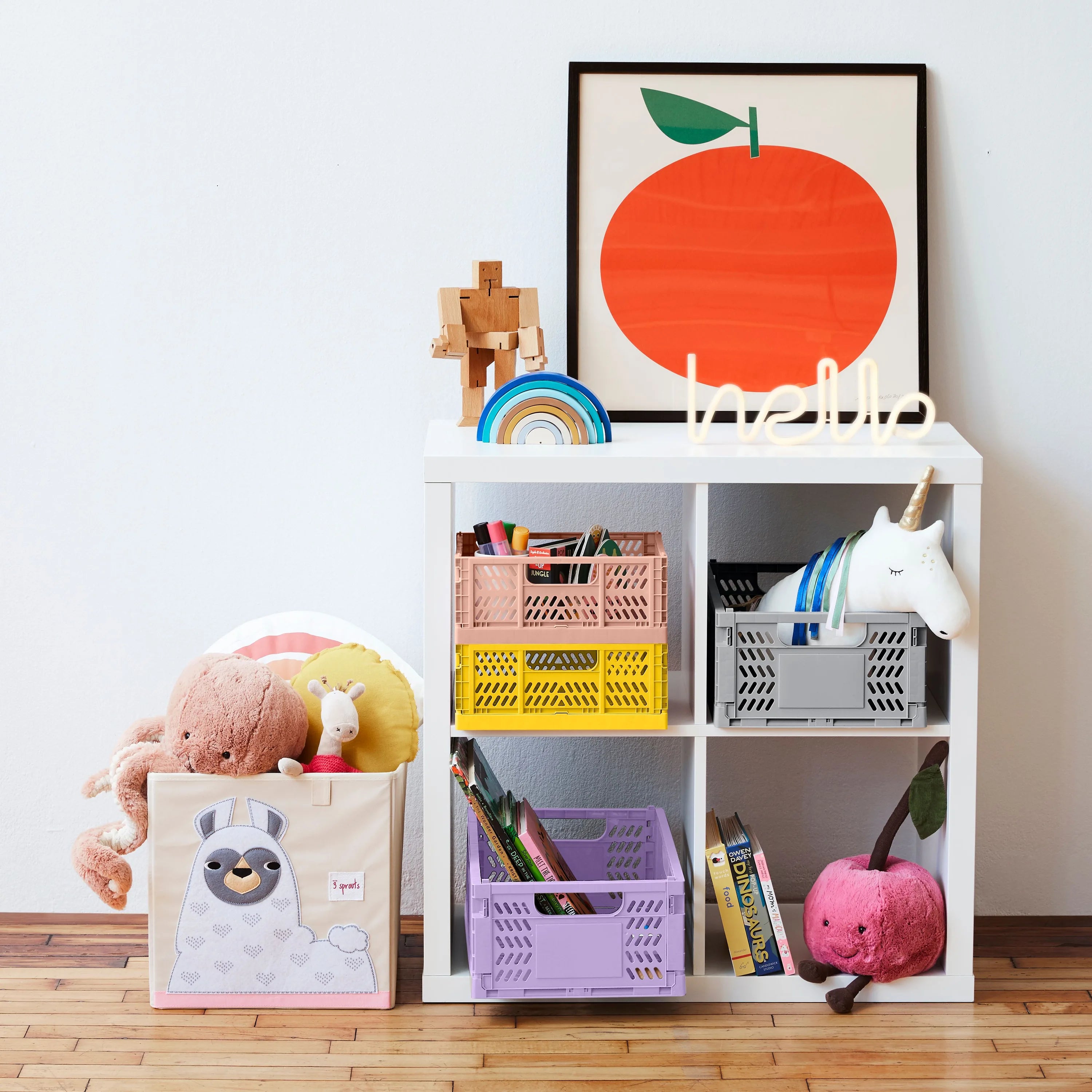 Moderne Foldekasse Str. M Kompakt – Ler – 3 Sprouts