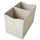 Opbevaringskasse Med Låg – Gingham beige – 3 Sprouts
