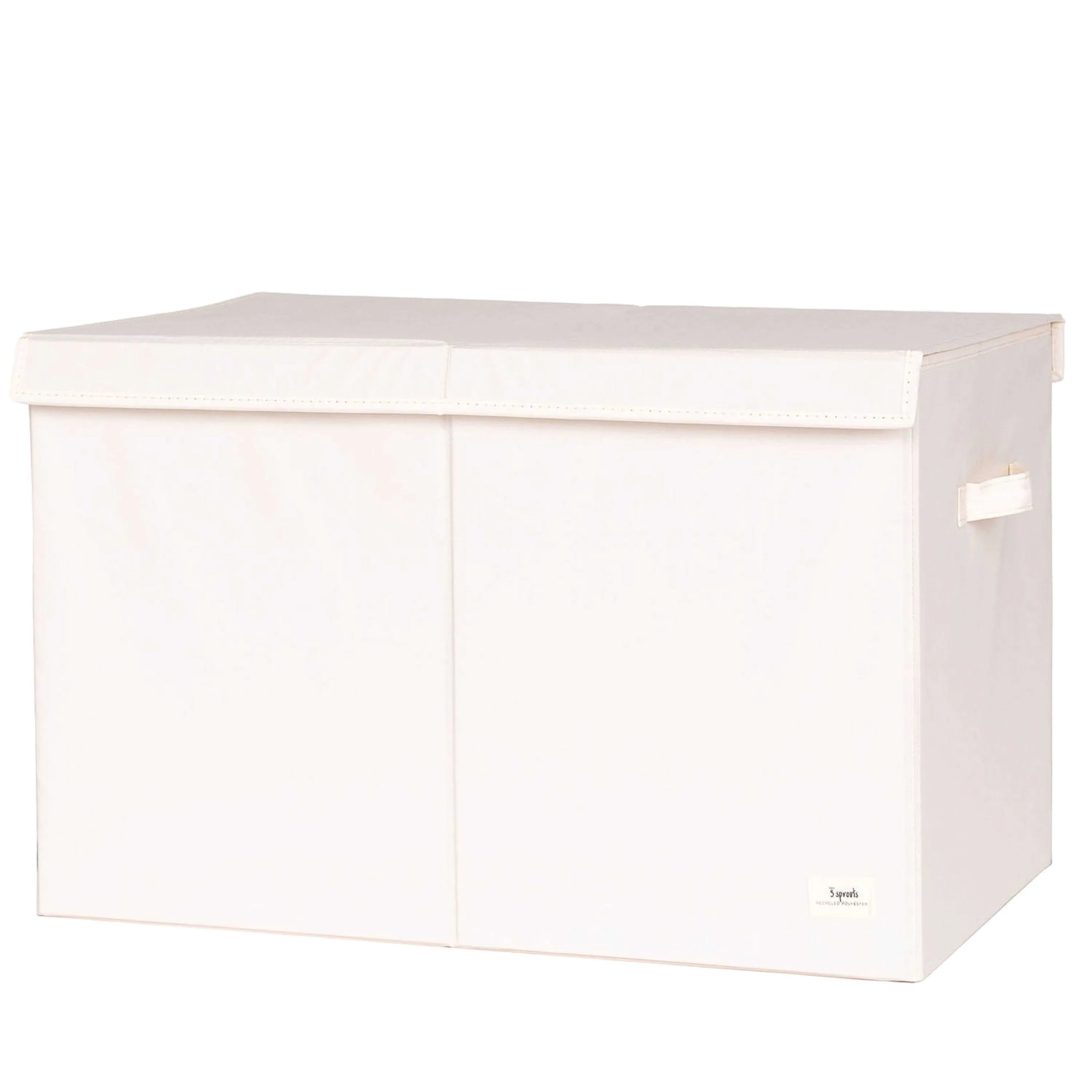 Opbevaringskasse Med Låg – Creme – 3 Sprouts
