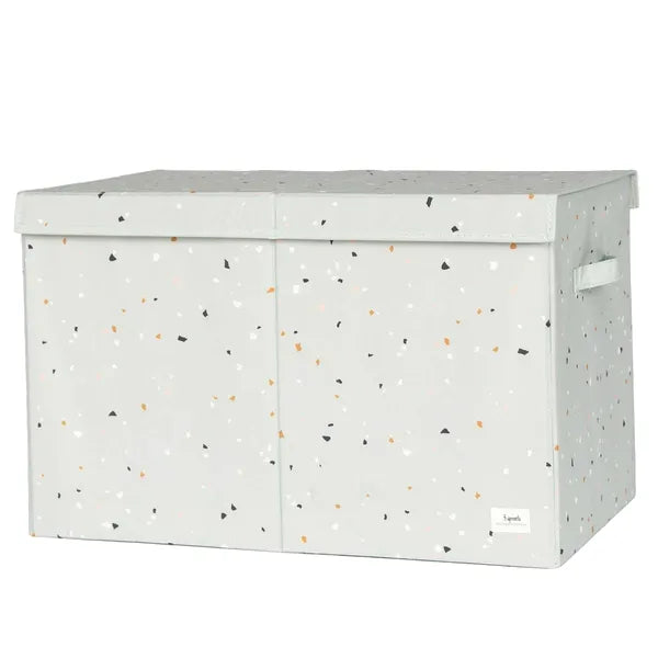 Opbevaringskasse Med Låg – Terrazzo, Grøn – 3 Sprouts