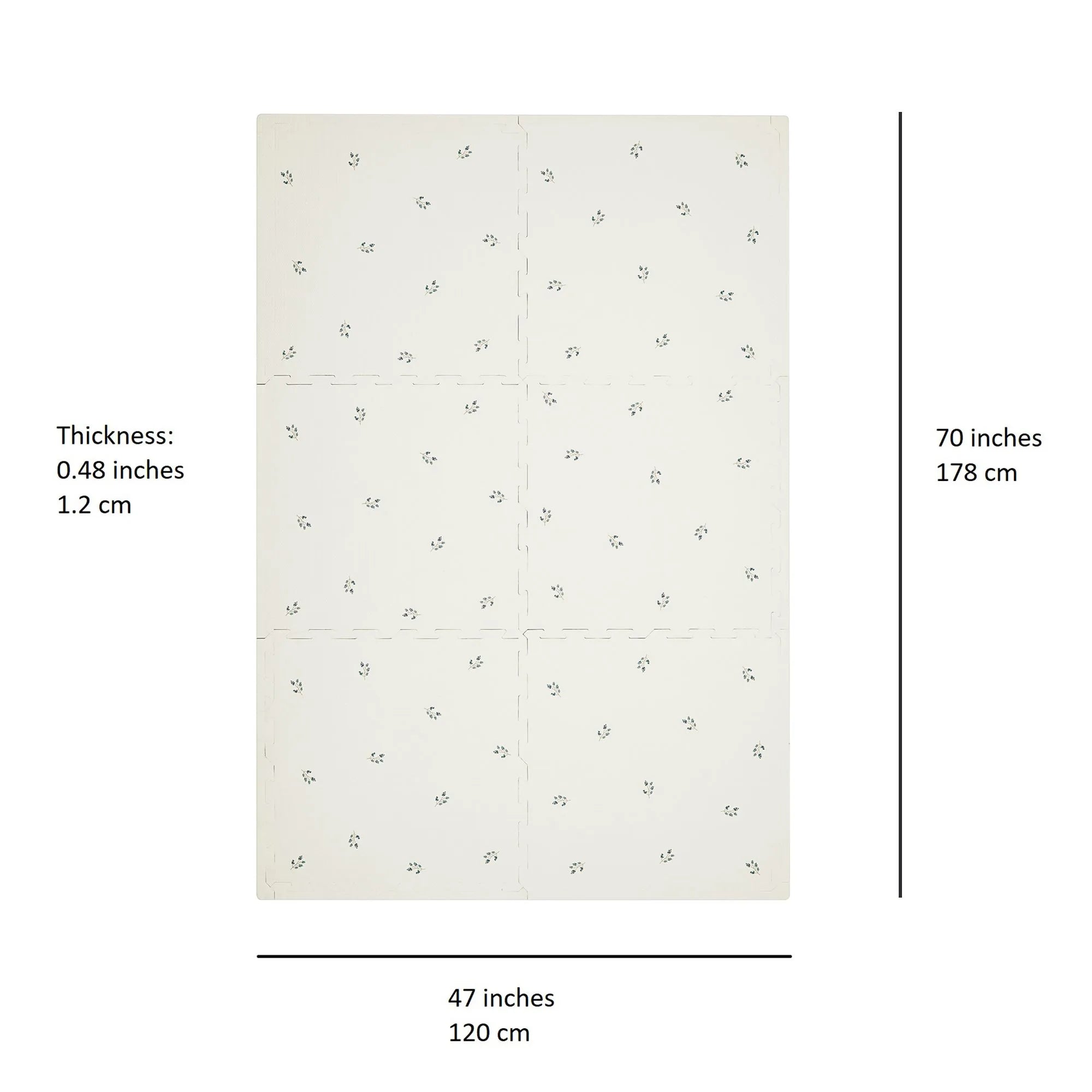 Gulvpuslespil – Blåbær natur – 3 Sprouts