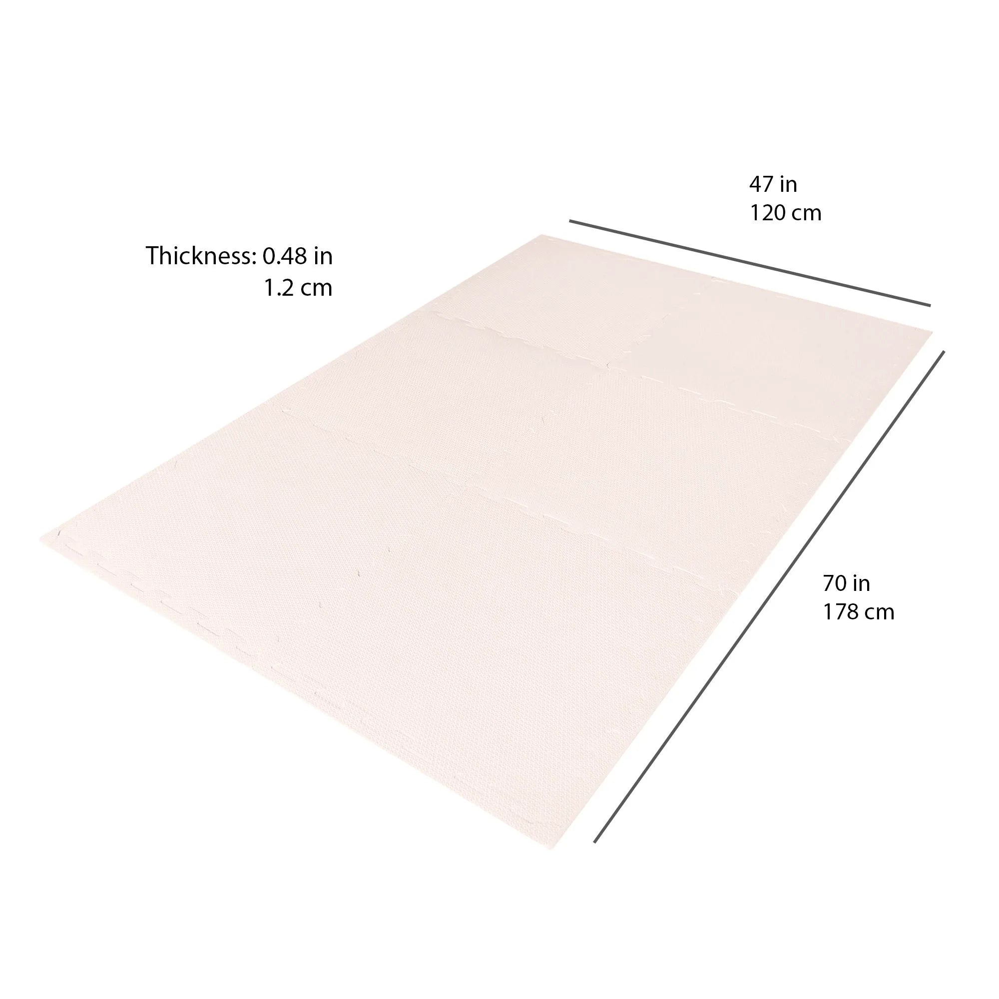 Gulvpuslespil – Creme – 3 Sprouts