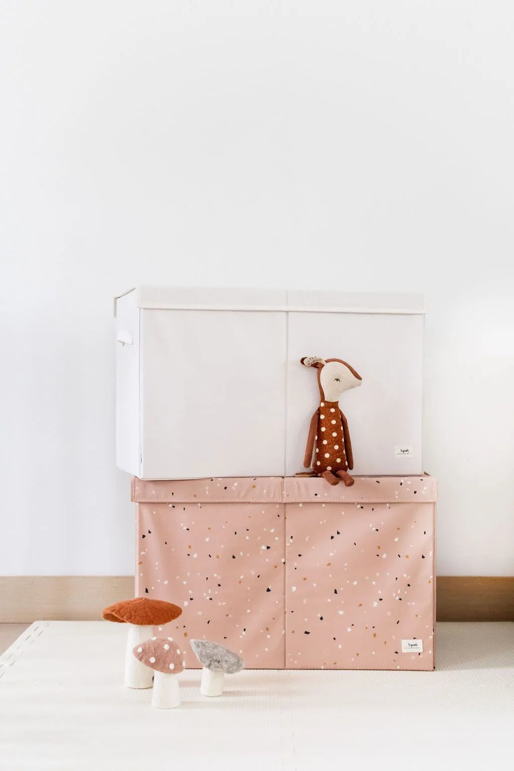 Gulvpuslespil – Creme – 3 Sprouts