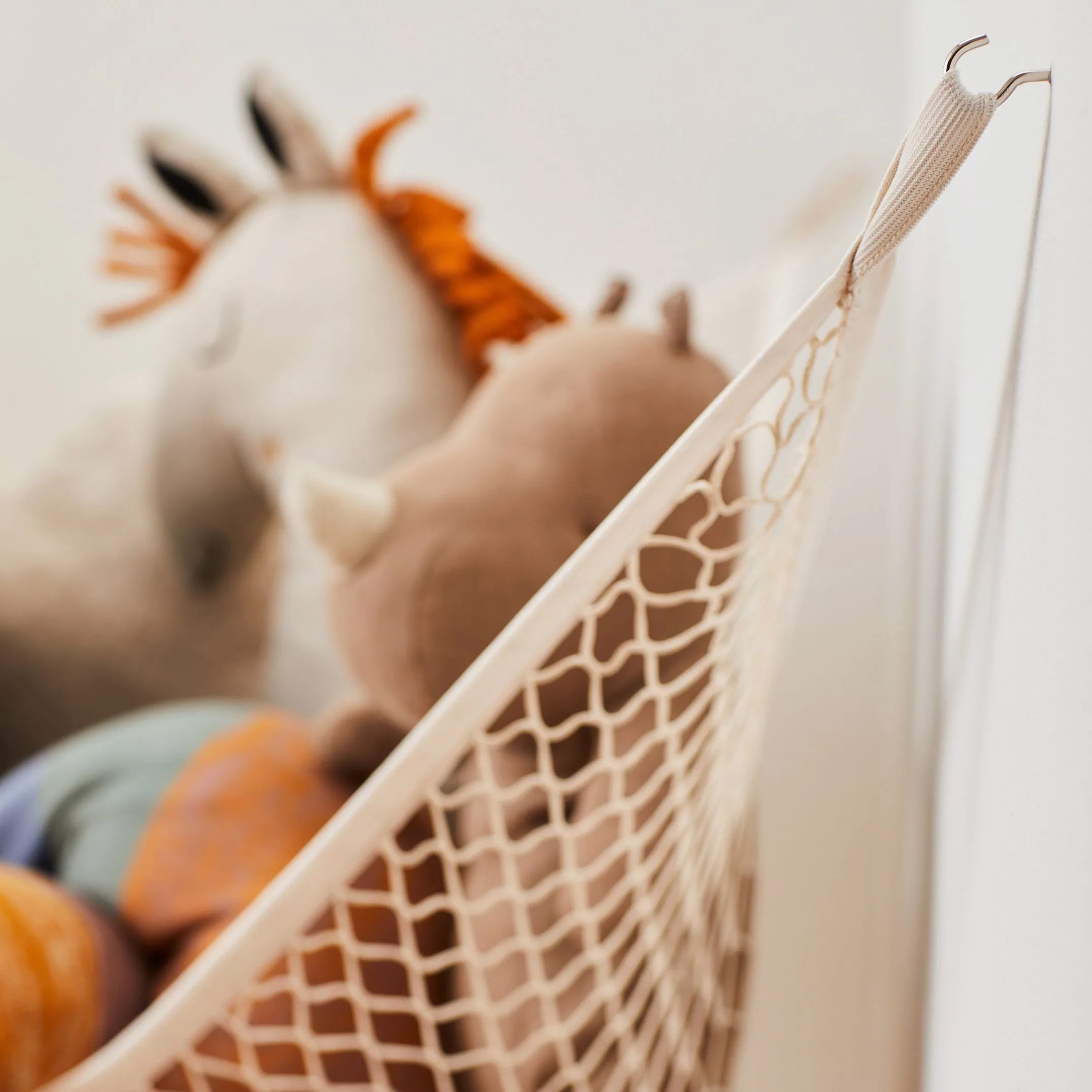 Legetøjshængekøje til opbevaring 117x178 cm – 3 Sprouts