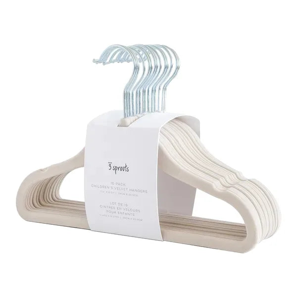 Velourbøjle (15 Stk.) – Beige – 3 Sprouts