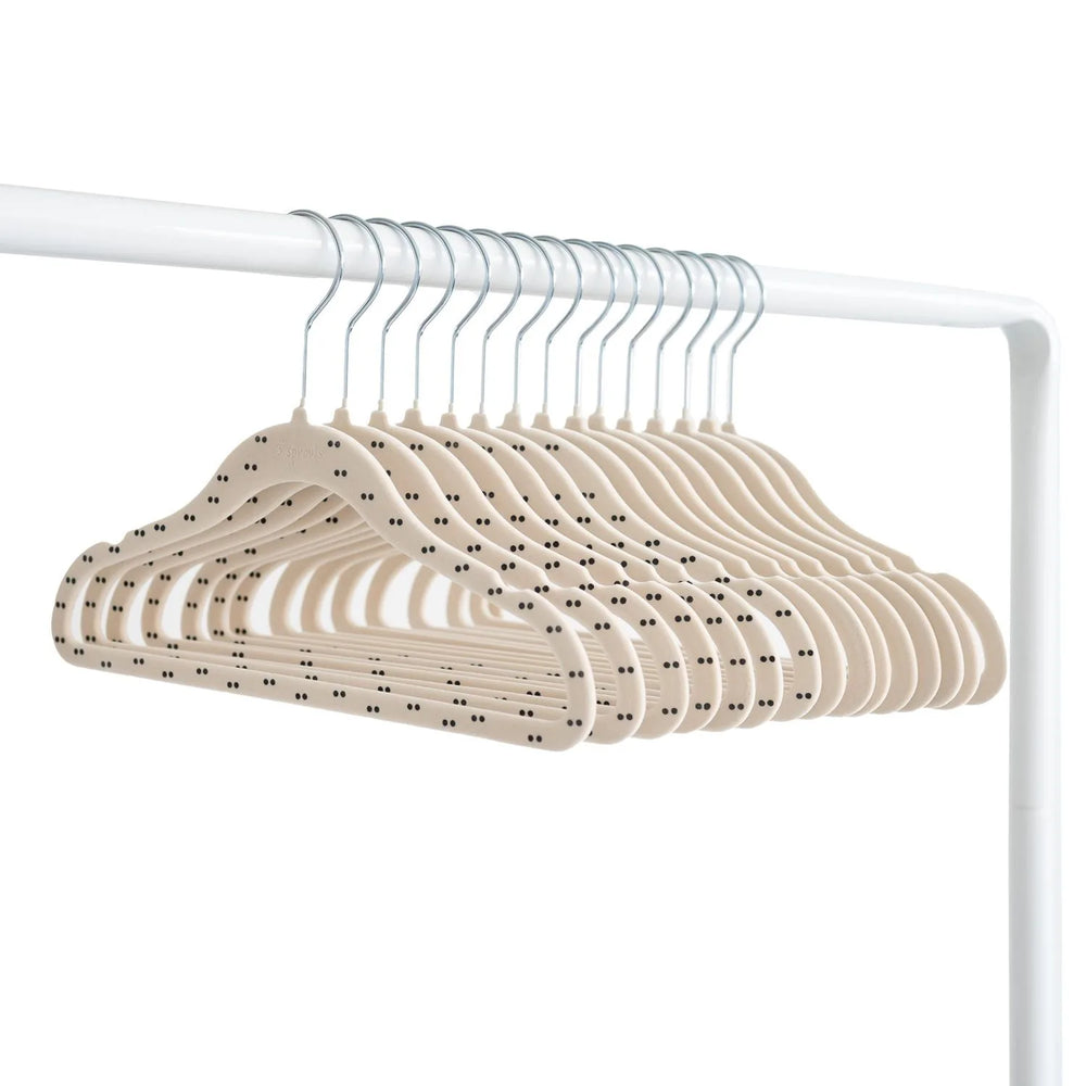 Velourbøjle (15 Stk.) – Double dot beige – 3 Sprouts