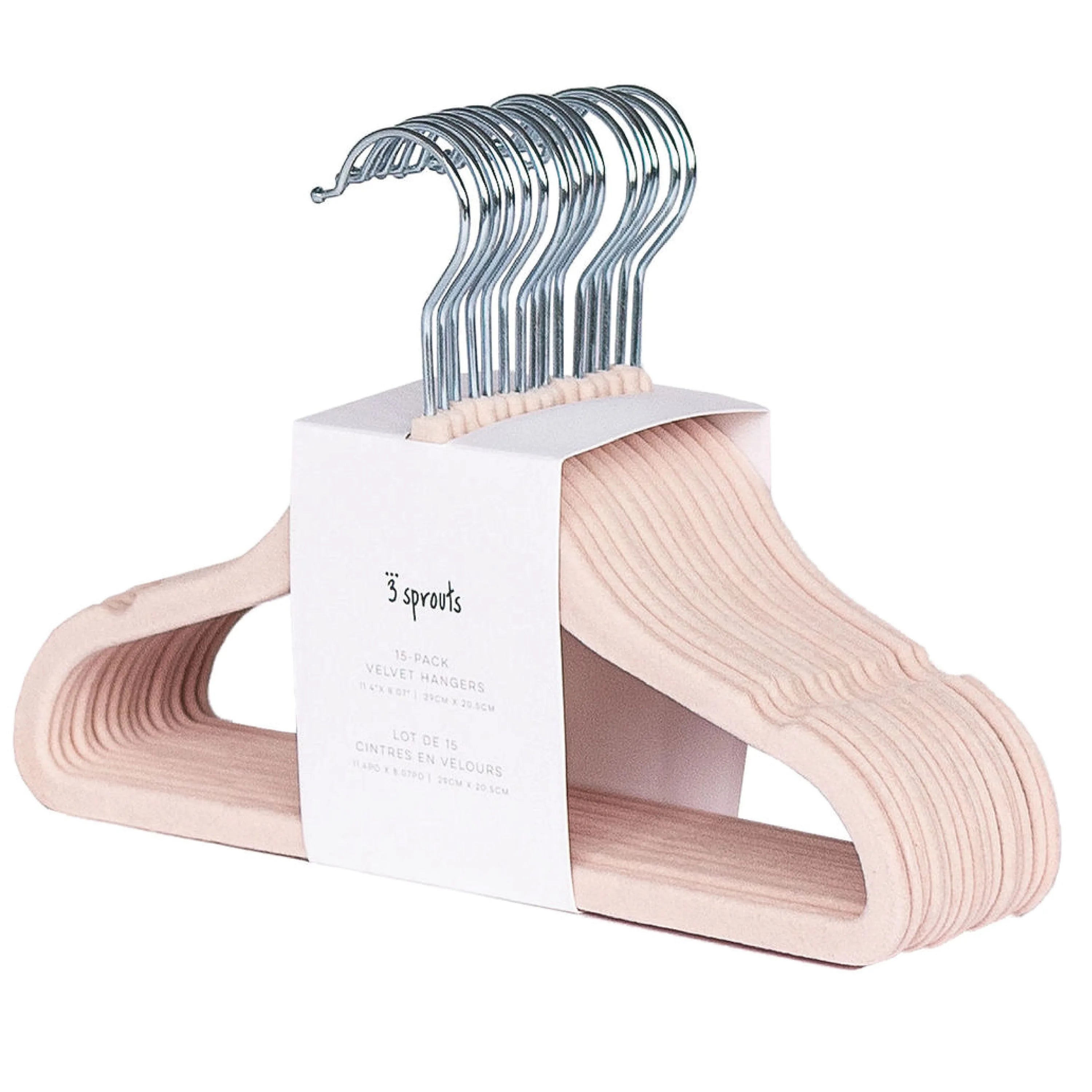 Velourbøjle (15 Stk.) – Rosa – 3 Sprouts