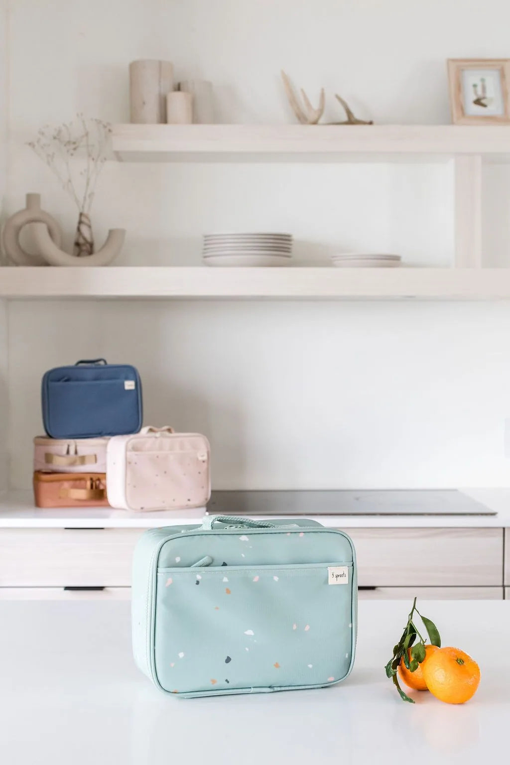 Taske Til Frokost Og Snack – Terrazzo, grøn – 3 Sprouts