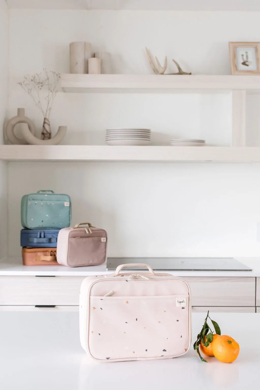 Taske Til Frokost Og Snack – Terrazzo, sand – 3 Sprouts