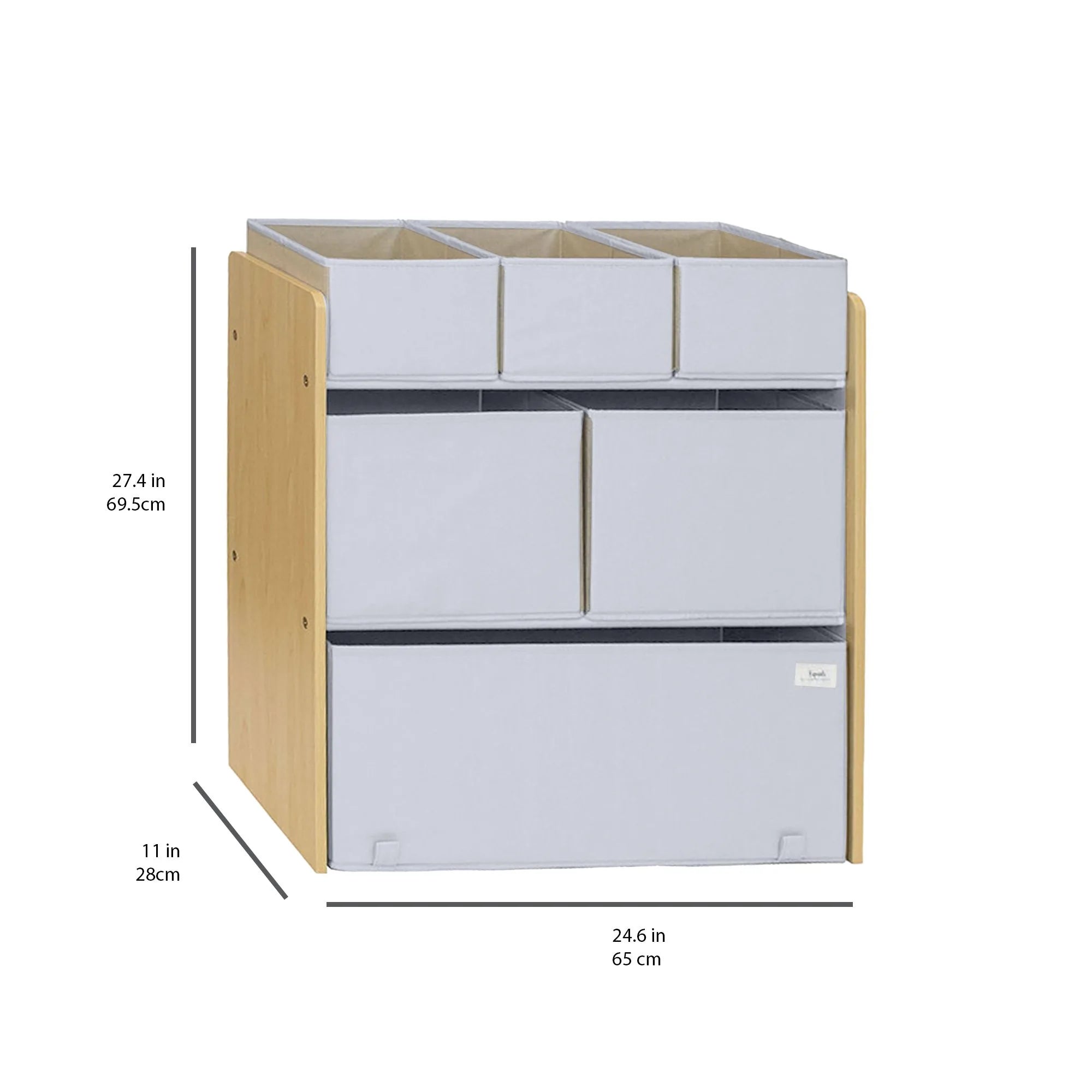 Opbevarigsmøbel I Børnehøjde – Grå – 3 Sprouts