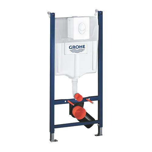 Grohe Rapid SL indbygningscisterne med Skate Air betjeningsplade i hvid