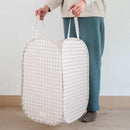 3 Sprouts Pop-up vasketøjskurv, Gingham beige