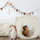 3 Sprouts Telt- og tunnel Sæt, Gingham beige